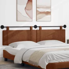   vidaXL Fali Fejtámla Falra szerelhető Barna 210 x 55 x 5 cm Antik PU