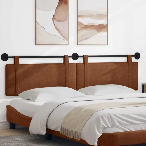 vidaXL Fali Fejtámla Falra szerelhető Barna 210 x 55 x 5 cm Antik PU
