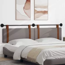   vidaXL Fali Fejtámla Egyszínű Tópszínű 210 x 55 x 5 cm Antik PU