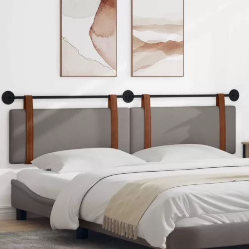 vidaXL Fali Fejtámla Egyszínű Tópszínű 210 x 55 x 5 cm Antik PU