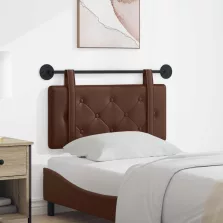 vidaXL Fali Fejtámla Falra szerelhető Barna 80 cm Műbőr