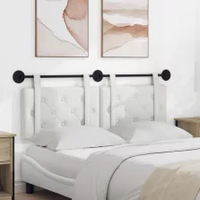   vidaXL Fali Fejtámla Falra szerelhető Fehér 130 x 55 x 5 cm Műbőr