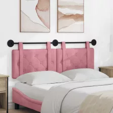 vidaXL Fali Fejtámla Rózsaszín 150 x 55 x 5 cm Bársony