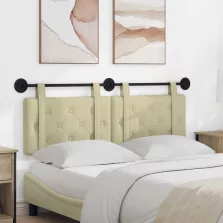   vidaXL Fali Fejtámla Falra szerelhető Krém 150 x 55 x 5 cm Műbőr