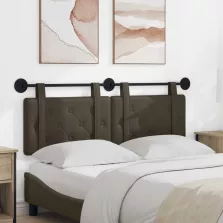   vidaXL Fali Fejtámla Falra szerelhető Szürke 150 x 55 x 5 cm Műbőr