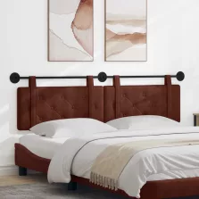 vidaXL Fali Fejtámla Fényes Barna 170 x 55 x 5 cm Antik PU