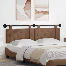   vidaXL Fali Fejtámla Falra szerelhető Cappuccino 190 x 55 x 5 cm Műbőr