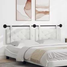   vidaXL Fali Fejtámla Falra szerelhető Fehér 190 x 55 x 5 cm Műbőr