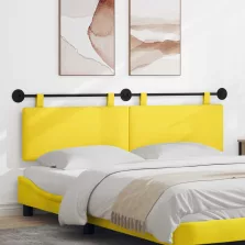   vidaXL Fali Fejtámla Világos sárga 170 x 55 x 5 cm Bársonyos szövet