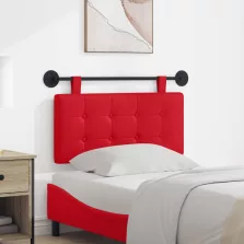   vidaXL Fali Fejtámla Falra szerelhető Piros 100 x 55 x 5 cm Műbőr