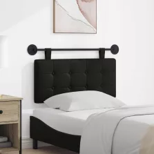   vidaXL Fali Fejtámla Falra szerelhető Fekete 100 x 55 x 5 cm Műbőr