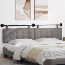   vidaXL Fali Fejtámla Falra szerelhető Tópszínű 210 x 55 x 5 cm szövet