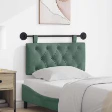 vidaXL Fali Fejtámla Tengeri Zöld 90 x 55 x 7 cm Bársony