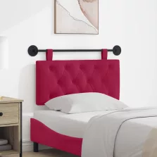   vidaXL Fali Fejtámla Falra szerelhető Bordó 100 x 55 x 7 cm Bársony