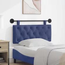   vidaXL Fali Fejtámla Rendőrségi kék 110 x 55 x 7 cm Bársony