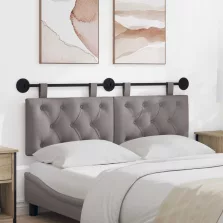   vidaXL Fali Fejtámla Falra szerelhető Tópszínű 150 x 55 x 7 cm szövet