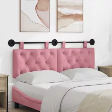 vidaXL Fali Fejtámla Rózsaszín 150 x 55 x 7 cm Bársony