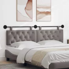   vidaXL Fali Fejtámla Falra szerelhető Tópszínű 170 x 55 x 7 cm szövet