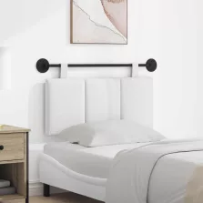   vidaXL Fali Fejtámla Falra szerelhető Fehér 90 x 55 x 5 cm szövet
