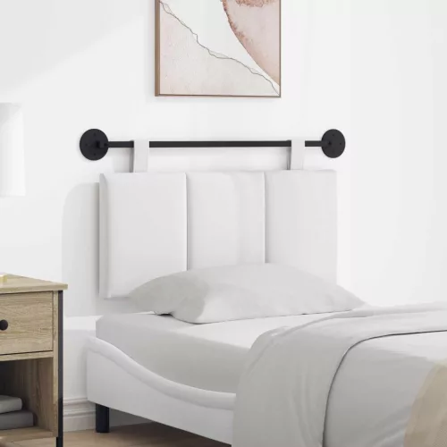 vidaXL Fali Fejtámla Falra szerelhető Fehér 90 x 55 x 5 cm szövet