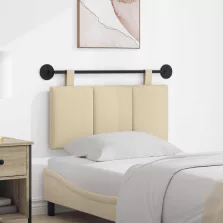   vidaXL Fali Fejtámla Falra szerelhető Krém 100 x 55 x 5 cm szövet