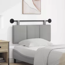   vidaXL Fali Fejtámla Csíkos Felhőszürke 110 x 55 x 5 cm szövet