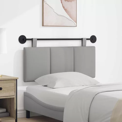 vidaXL Fali Fejtámla Csíkos Felhőszürke 110 x 55 x 5 cm szövet