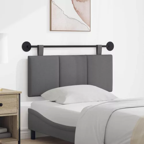 vidaXL Fali Fejtámla Csíkos Sötétszürke 110 x 55 x 5 cm szövet