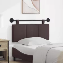   vidaXL Fali Fejtámla Csíkos Sötét Barna 110 x 55 x 5 cm szövet