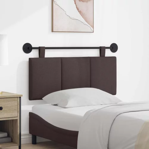 vidaXL Fali Fejtámla Csíkos Sötét Barna 110 x 55 x 5 cm szövet