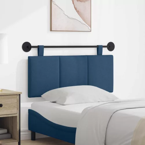 vidaXL Fali Fejtámla Falra szerelhető Kék 110 x 55 x 5 cm szövet