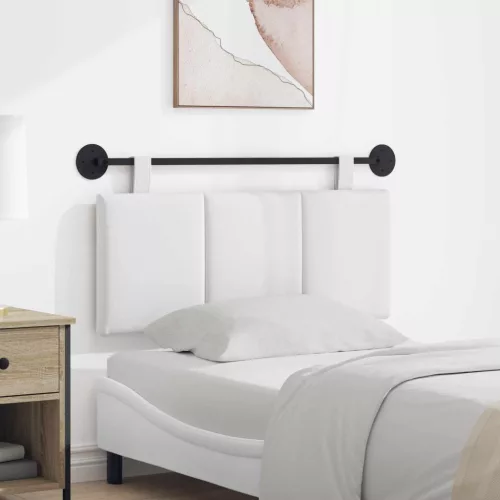 vidaXL Fali Fejtámla Falra szerelhető Fehér 110 x 55 x 5 cm szövet
