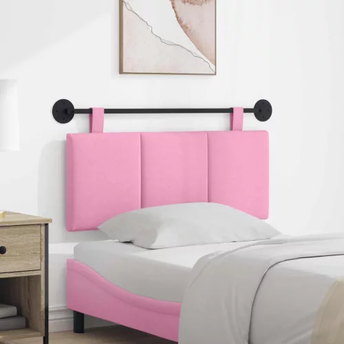 vidaXL Fali Fejtámla Falra szerelhető Rózsaszín 110 x 55 x 5 cm szövet