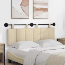   vidaXL Fali Fejtámla Falra szerelhető Krém 150 x 55 x 5 cm szövet