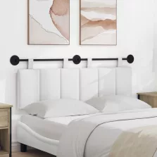   vidaXL Fali Fejtámla Falra szerelhető Fehér 150 x 55 x 5 cm szövet