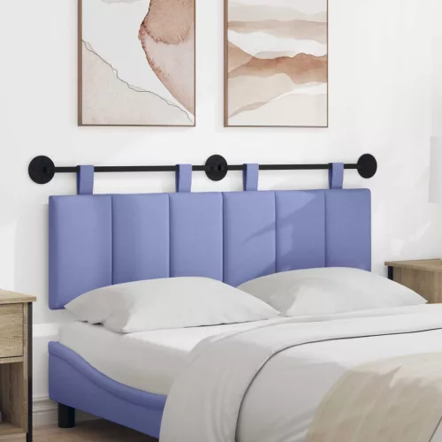 vidaXL Fali Fejtámla Falra szerelhető Farmerkék 150 x 55 x 5 cm szövet