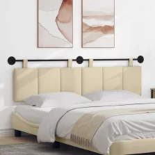   vidaXL Fali Fejtámla Falra szerelhető Krém 170 x 55 x 5 cm szövet