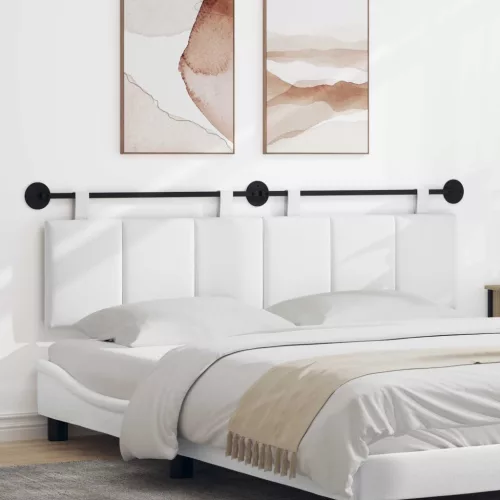 vidaXL Fali Fejtámla Falra szerelhető Fehér 170 x 55 x 5 cm szövet