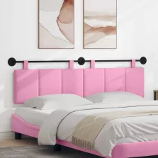   vidaXL Fali Fejtámla Falra szerelhető Rózsaszín 170 x 55 x 5 cm szövet
