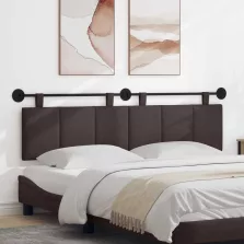   vidaXL Fali Fejtámla Csíkos Sötét Barna 190 x 55 x 5 cm szövet