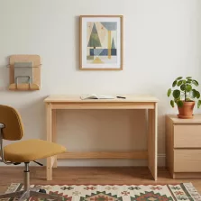 vidaXL Asztal Barna 112 x 50 x 75 cm Tömör fenyőfa