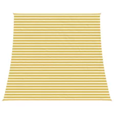 vidaXL Napernyő Vászon Sárga és Fehér 4 / 5 x 4 m HDPE