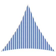   vidaXL Napernyő Vászon Kék és Fehér 3,6 x 3,6 x 3,6 m HDPE