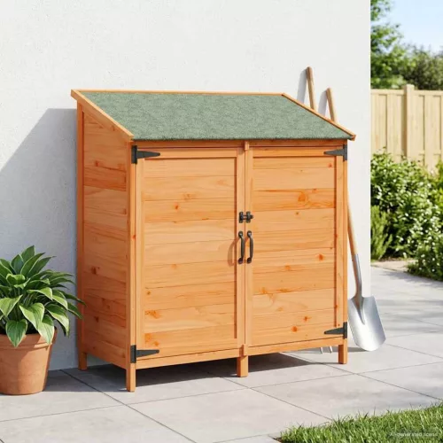 vidaXL Kerti Szerkezet Barna 106,5 x 56 x 113,5 cm Szerelt Fa