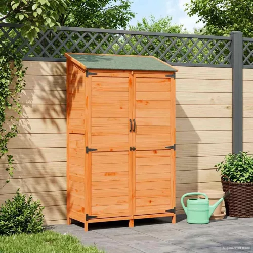 vidaXL Kerti Szerkezet Barna 106,5 x 56 x 176 cm Szerelt Fa