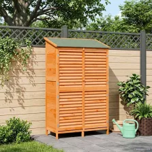   vidaXL Kerti Szerkezet Barna 106 x 56 x 176,5 cm Szilárd fenyőfa