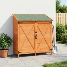 vidaXL Kerti Szerkezet Barna 106 x 56 x 113,5 cm Szerelt Fa