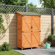 vidaXL Kerti Szerkezet Barna 106 x 56 x 176,5 cm Szerelt Fa