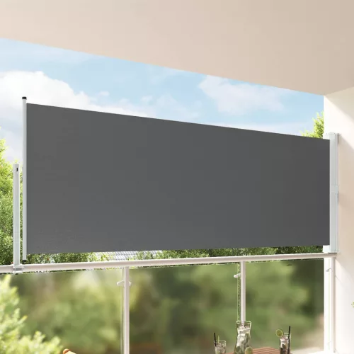 vidaXL Oldali árnyékoló Antracitszürke 300 x 160 cm