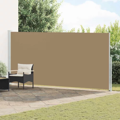 vidaXL Húzható oldalsó napernyő Tópszínű 600 x 220 cm Poliészter